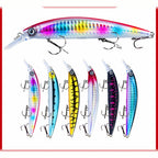 Sinking Minnow Lure, 13 cm (5.1 in) 36 g (1.3 oz), 3 Hooks