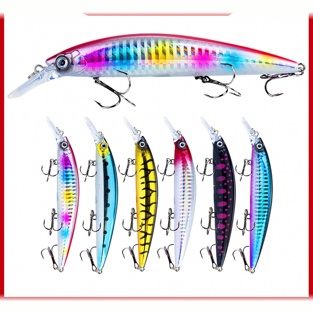 Sinking Minnow Lure, 13 cm (5.1 in) 36 g (1.3 oz), 3 Hooks
