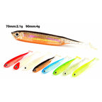 Paddle Tail Soft Swimbait, 7 cm & 9 cm, 5-Pack