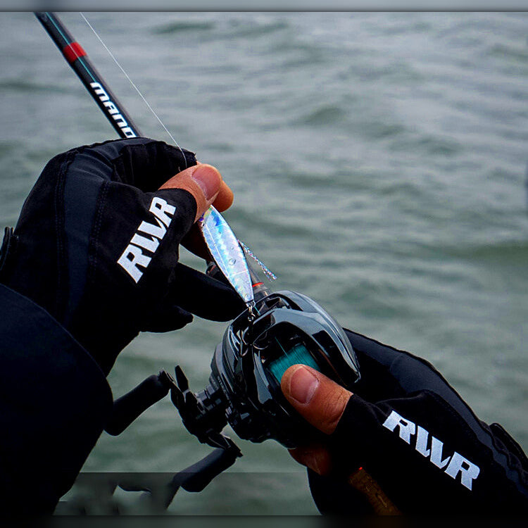Cut-Finger Fishing Gloves, 3 or 5 Finger, Sizes M–XL
