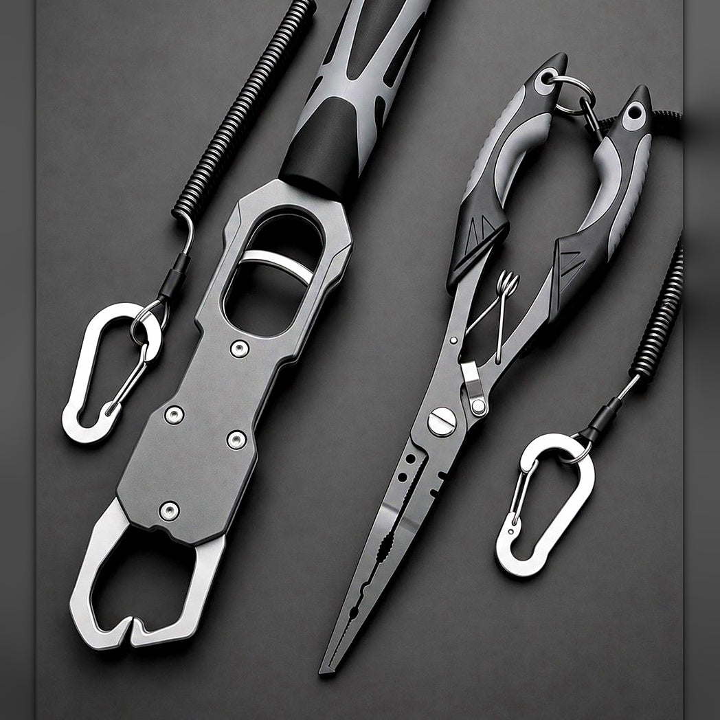 Extended Titanium Alloy Fishing Pliers & Fish Gripper