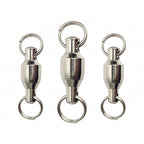 Ball Bearing Swivel with Double Split Rings, Stainless, #0-#4
