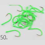 Glow Tube Maruseigo Hooks, Barbed Long Shank, 50 pcs