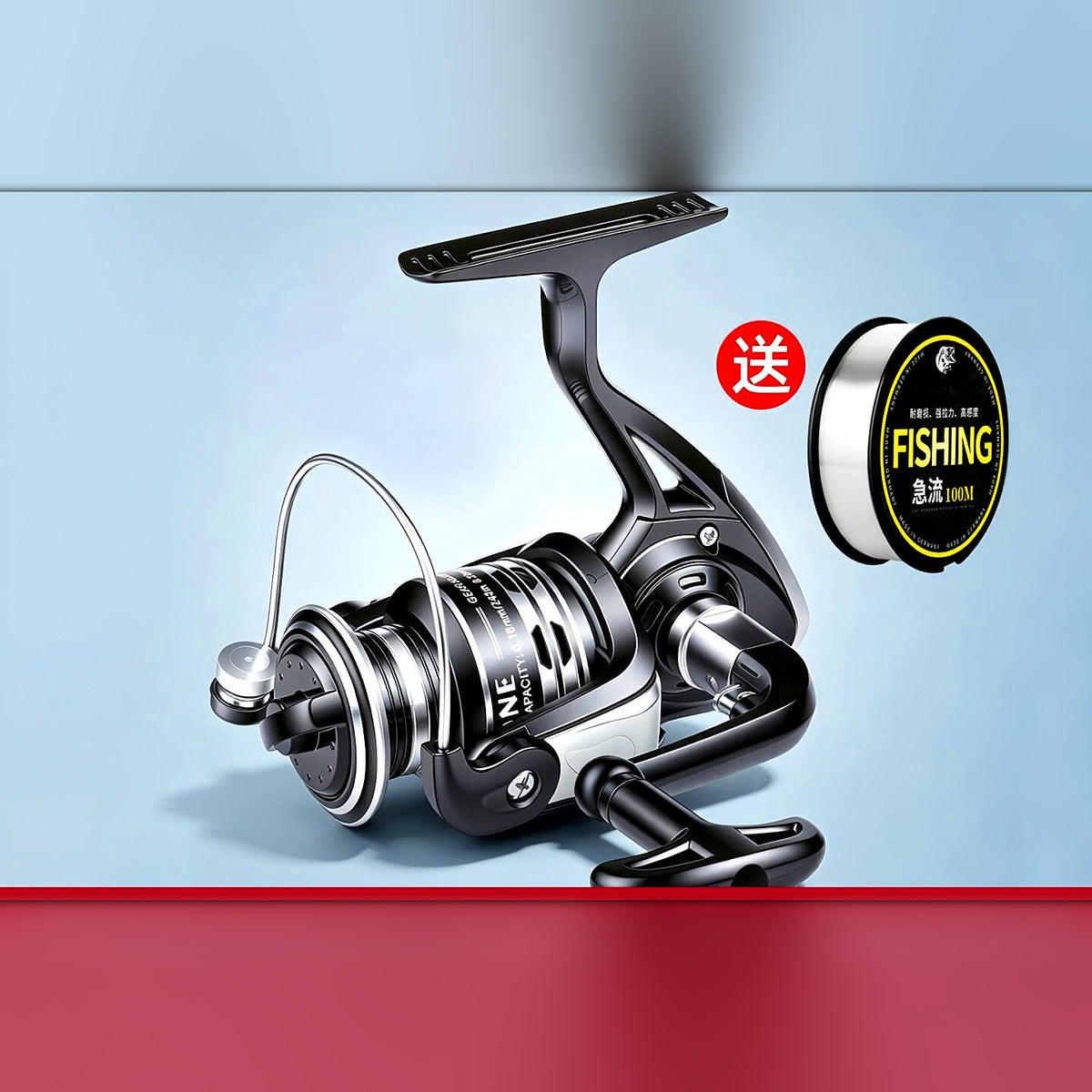 All-Metal Spinning Reel, 1000–7000 Series, Left/Right Handle