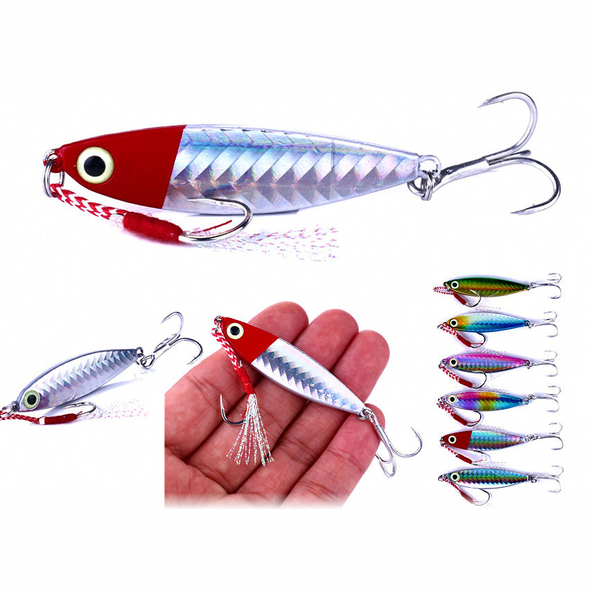 Casting Metal Jig with Treble Hook, 7–20 g (0.25–0.7 oz)