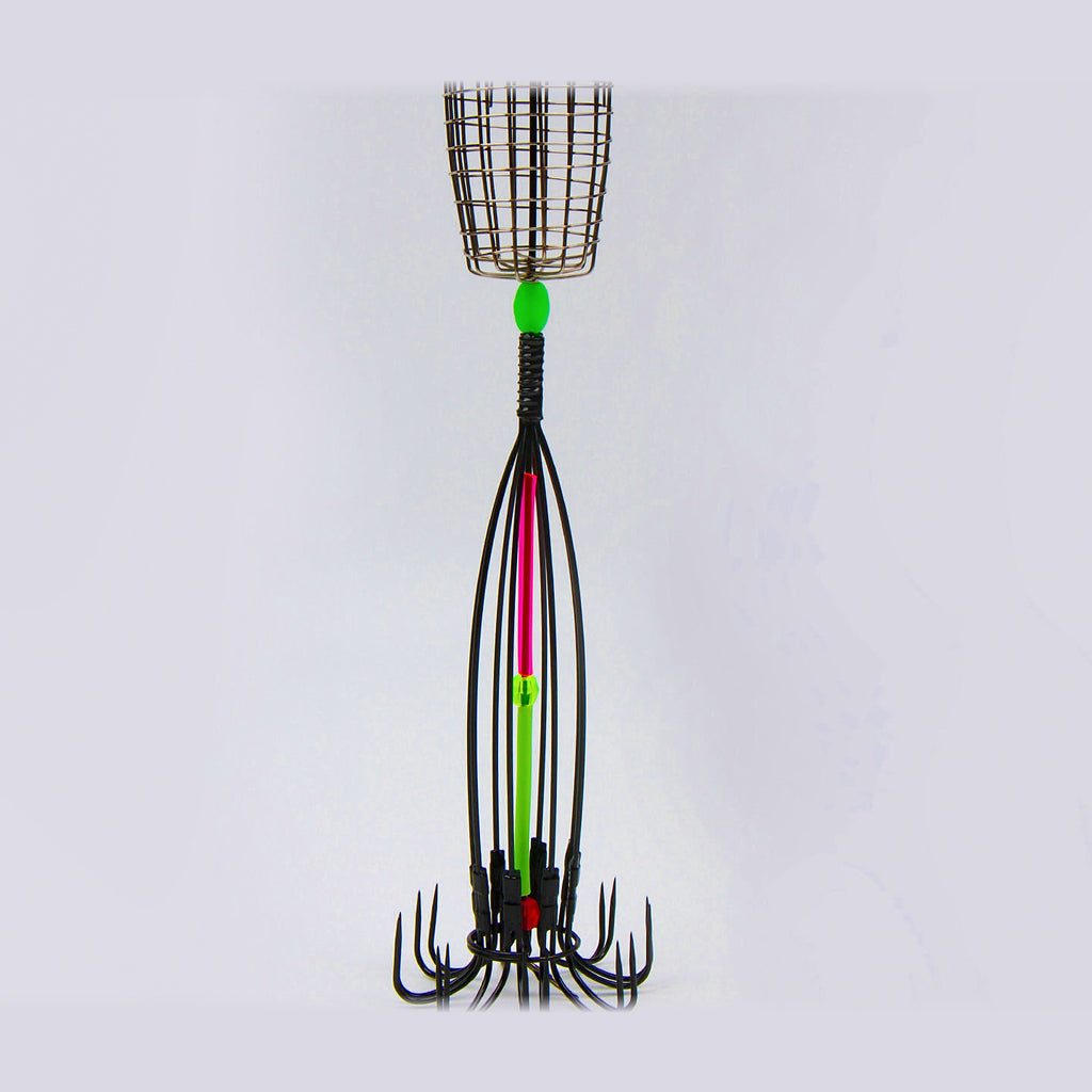 Filefish Rig, Large, Glow Bait Cage Optional