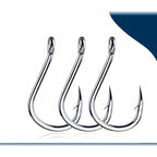 Iseni Tube Single Hook, Barbed, 10-Pack, Sizes 1–5/0