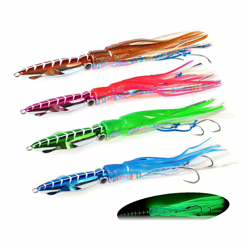 Glow Slow Pitch Jig, 60–200 g (2.1–7.1 oz)