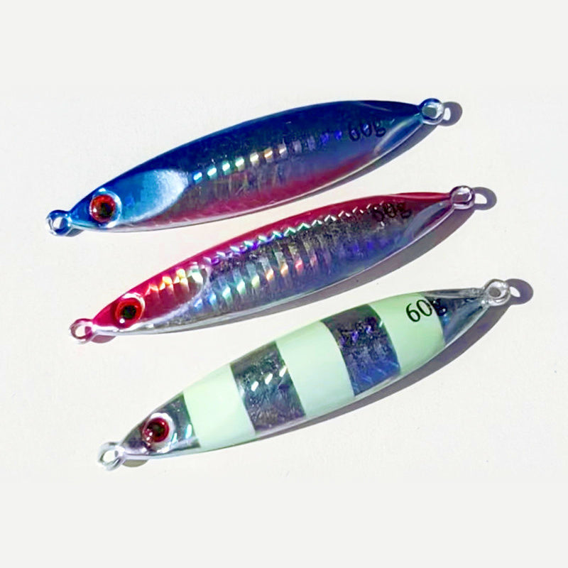Metal Jig, 60–120 g (2.1–4.2 oz), Saltwater Boat Fishing