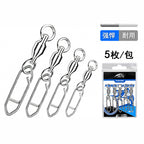 304 Stainless Bearing Quick-Release Snap, 5 pcs per Pack