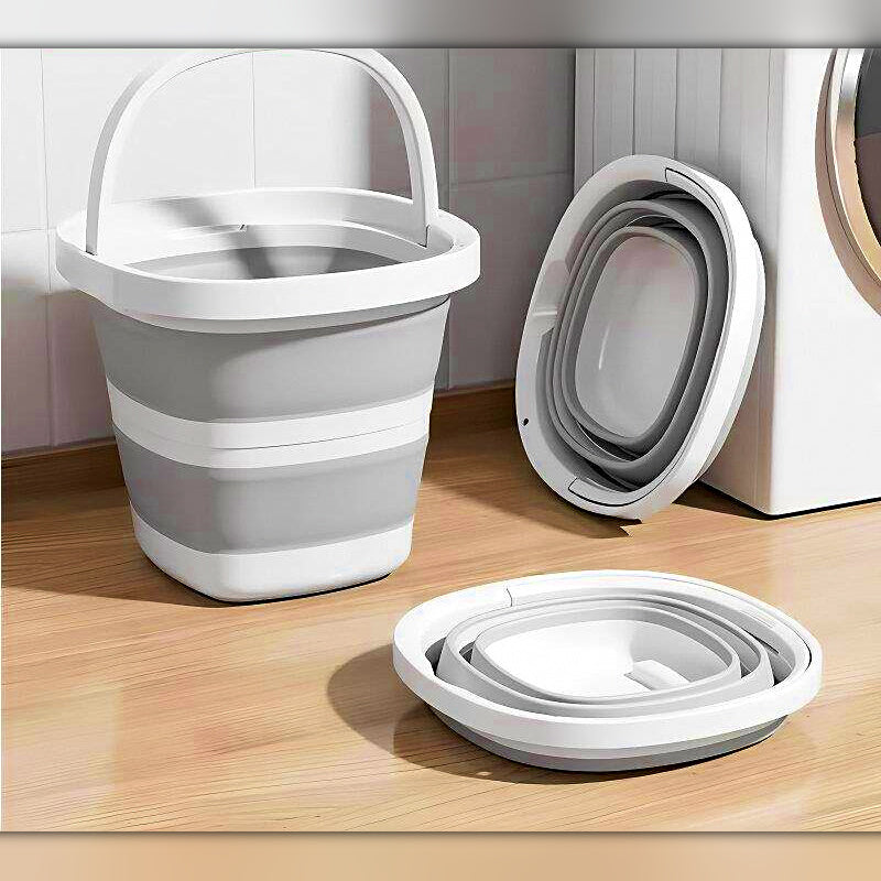 Collapsible Fishing Bucket with Handle, 5 L / 10 L