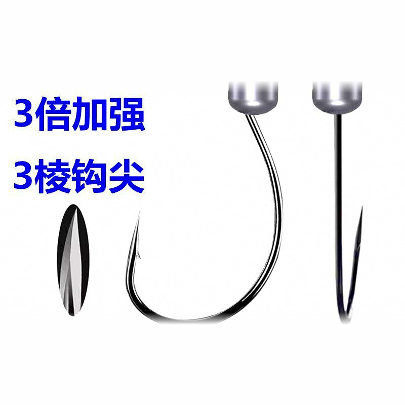 Lead Jig Head Hooks, 2–20 g (0.07–0.7 oz), 1/0–3/0