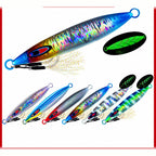 Slow Pitch Metal Jig, 40–200 g (1.4–7.1 oz), 6 Colors
