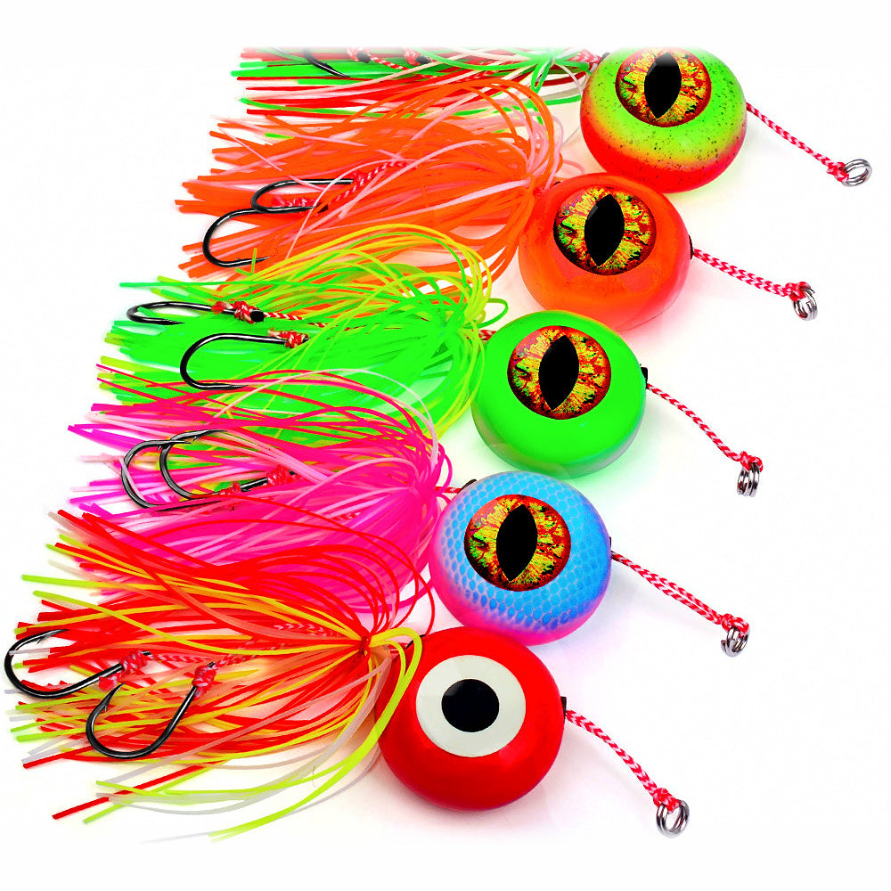 Lead Head Jig with Hook & Streamer, 20–120 g (0.7–4.2 oz)
