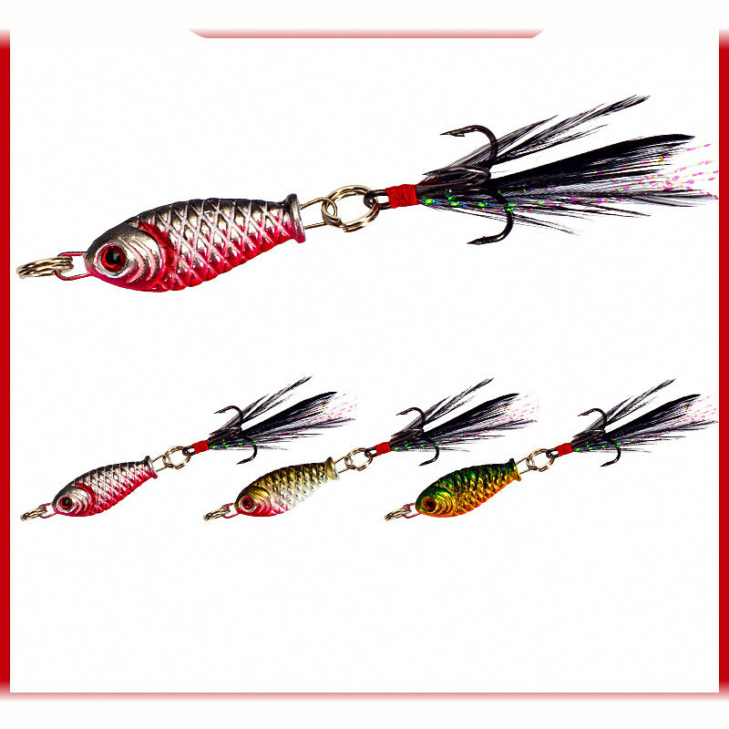 Micro Metal Jig with Feather, 3.2 cm / 5 g (1.3 in / 0.18 oz)