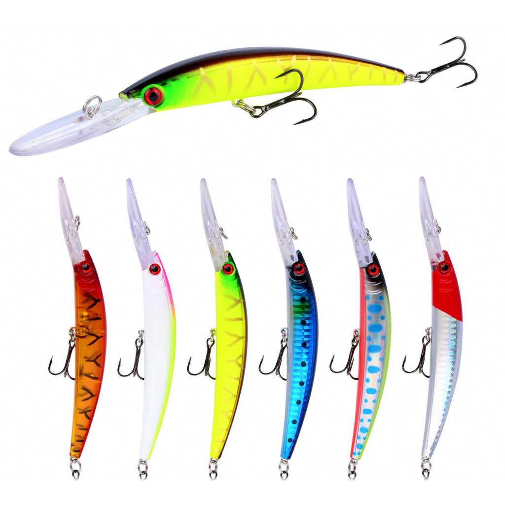 Floating Long Lip Minnow, 15 cm (5.9 in) 16 g (0.56 oz)