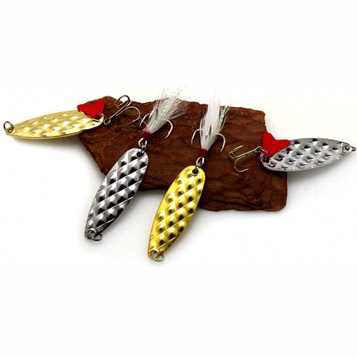 Metal Spoon Lure with Treble Hook, 5 cm 9 g (0.32 oz)