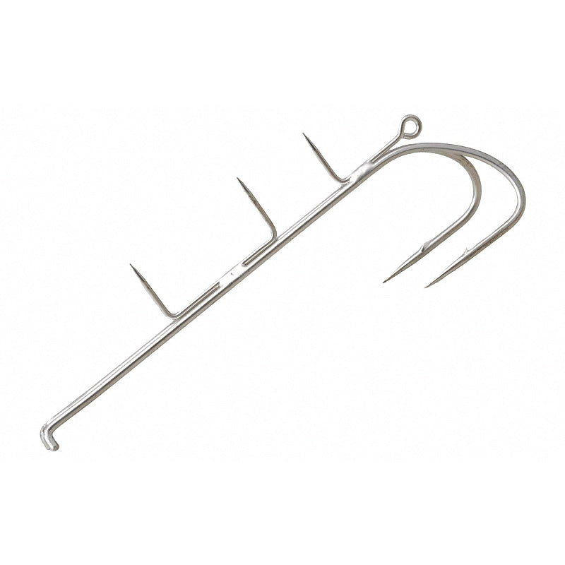 Barbed Double Hook for DIY Lure & Jig Rigs, Saltwater Boat
