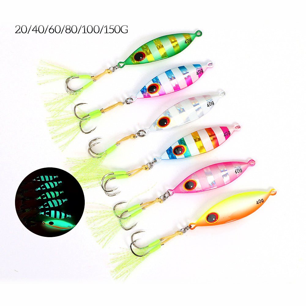 Glow Slow Pitch Jig, 20–150 g (0.7–5.3 oz)