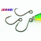 4X Strong Single Hooks for Hard Baits, Sizes 11–13 + Split Rings