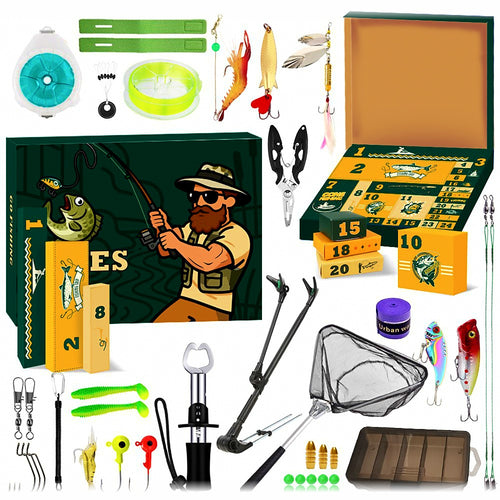 24-Piece Fishing Lure Mystery Gift Box Set, Assorted Lures
