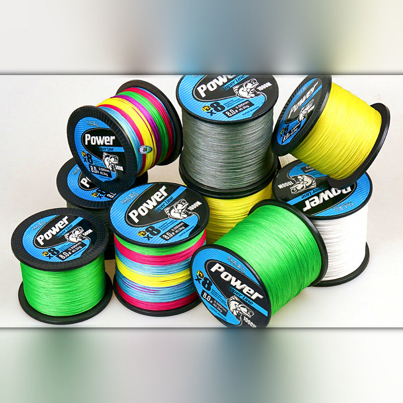 8-Strand Braided PE Fishing Line, 10–100 lb (4.5–45 kg)