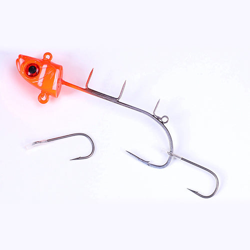 Barbed High-Carbon Tail Hooks for Jigs, 6-Pack