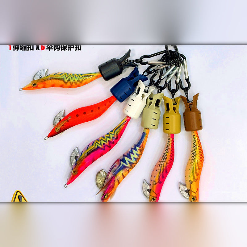 Egi Squid Jig Hook Cover Storage Clip, Retractable