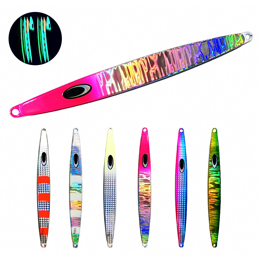 Fast-Sinking Glow Iron Jig, 130–180 g (4.6–6.3 oz)