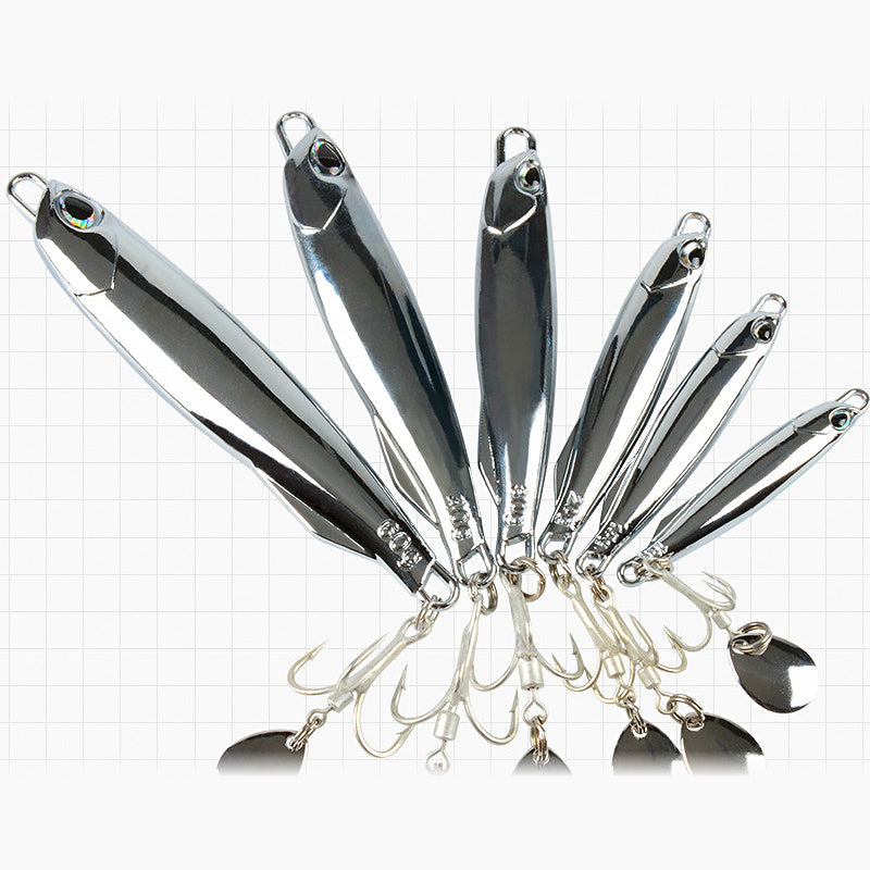 Chrome Casting Jig, 10–80 g (0.35–2.8 oz), Hook Options