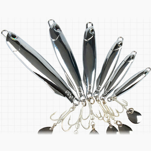 Chrome Casting Jig, 10–80 g (0.35–2.8 oz), Hook Options