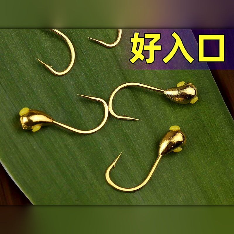 Upturned Eye Hook, 45° Bait Hook, Sizes 3–6