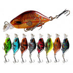 Micro Slow-Sinking Minnow Lure with Treble Hooks