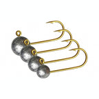 Gold Jig Head Hooks, 1.5–5 g (0.05–0.18 oz)