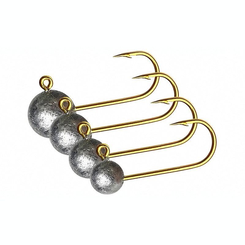 Gold Jig Head Hooks, 1.5–5 g (0.05–0.18 oz)