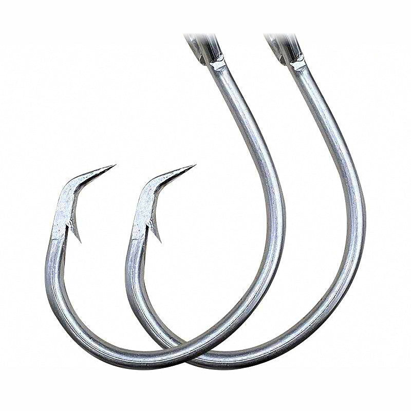 Eagle Beak Barbed Shark Hook, Stainless Steel, 6/0–28/0