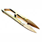 Mini U-Shape Line Snips, Gold Carbon Steel Scissors
