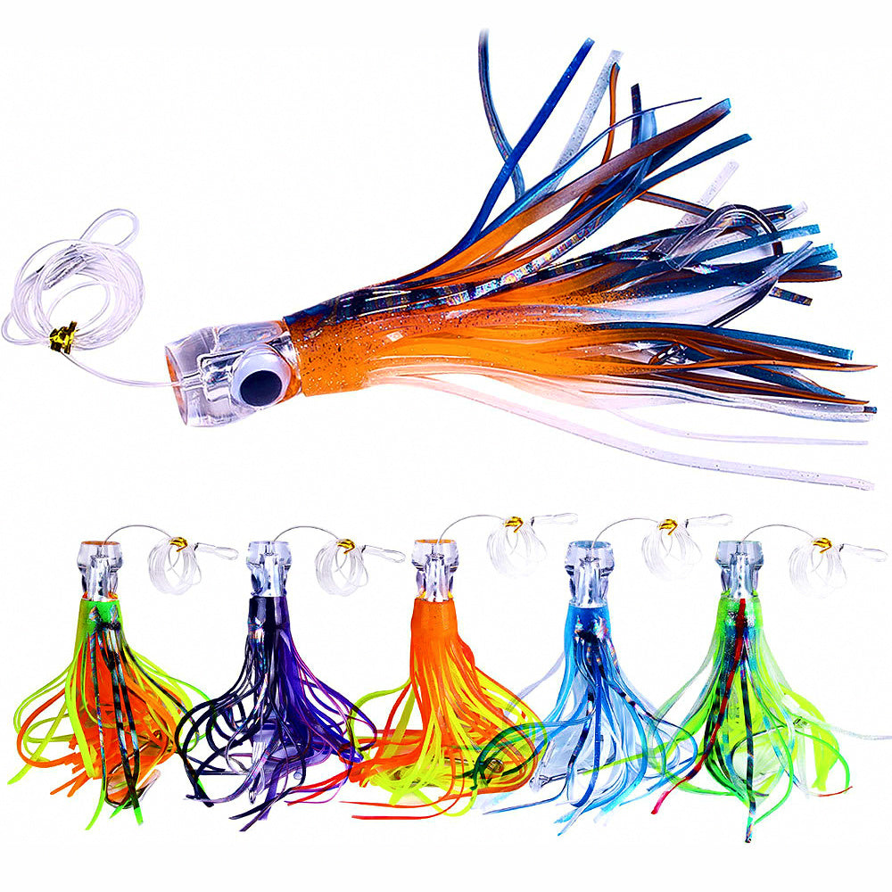 Soft Octopus Trolling Lure, 15 cm (65 g) & 22 cm (100 g)