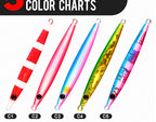 Long Fast-Sinking Jig with Sequins, 30–80 g (1.1–2.8 oz) – product photo