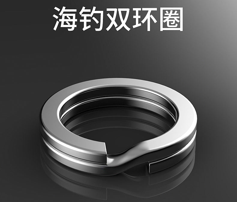 Stainless Steel Split Rings, 50-Pack, Sizes #4–#14 – product photo