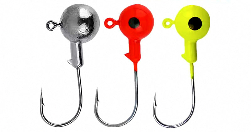 Barbed Jig Head Hooks for Soft Baits, 2–20 g (0.07–0.7 oz) – product photo