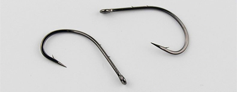 Barbed Baitholder Hooks with Eyelet, Size 6–28, Bulk Pack – product photo