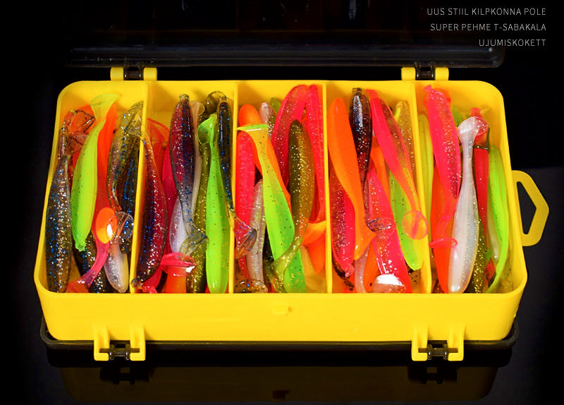 Jig Head and T-Tail Soft Bait Kit, 2–14 g (0.07–0.49 oz) – product photo