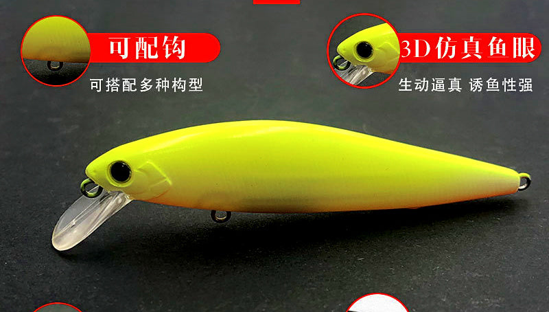 Sinking Minnow Hard Bait, 4–14 g (0.14–0.49 oz) – product photo