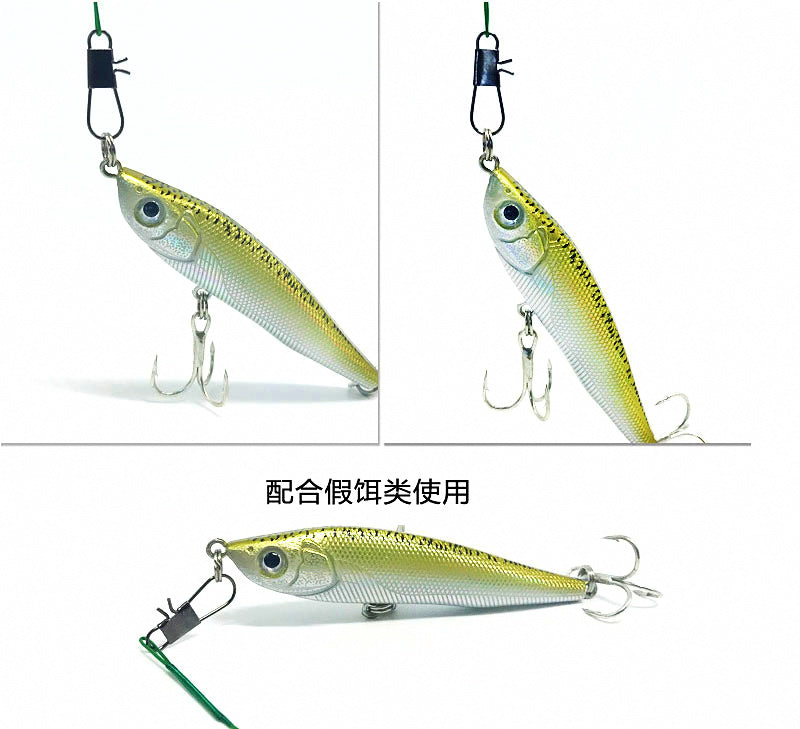 Wire Leader with Swivel & Snap, Green, 10–30 cm (4–12 in) – product photo