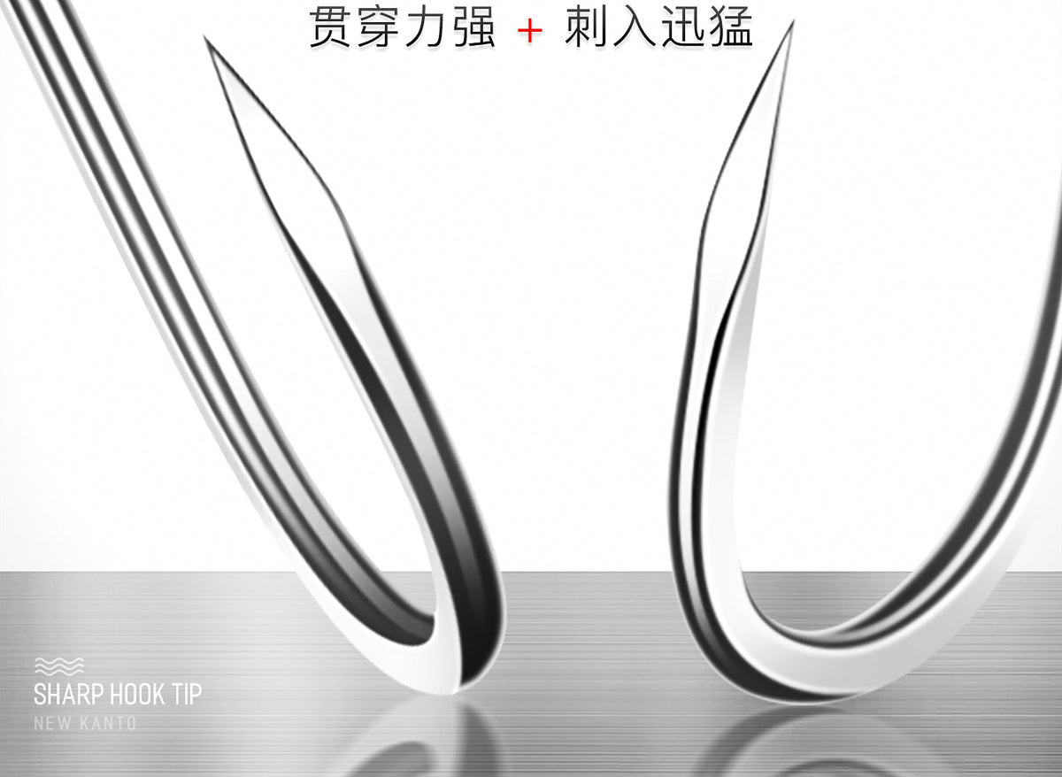 Iseni Barbed Fishing Hooks, Bulk Pack, Sizes #1–#20 – product photo