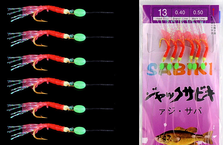 Fish Skin & Rubber Skin String Hooks, Barbed, Sizes 4–20 – product photo