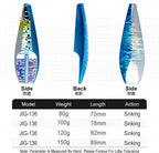 Slow Pitch Metal Jig, 80–150 g (2.8–5.3 oz) – product photo