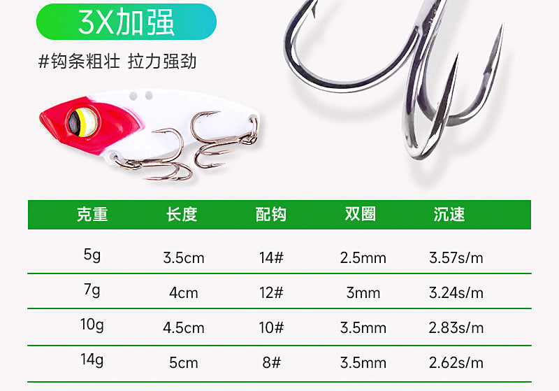 Metal VIB Vibration Lure, 3.5–14 g (0.12–0.49 oz) – product photo