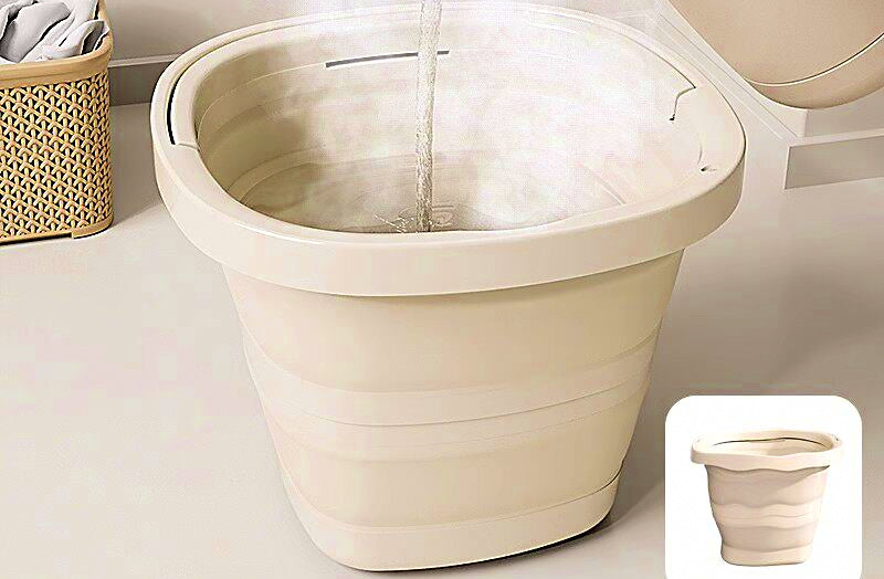 Collapsible Silicone Bucket, 5 L or 10 L, Camping & Fishing – product photo